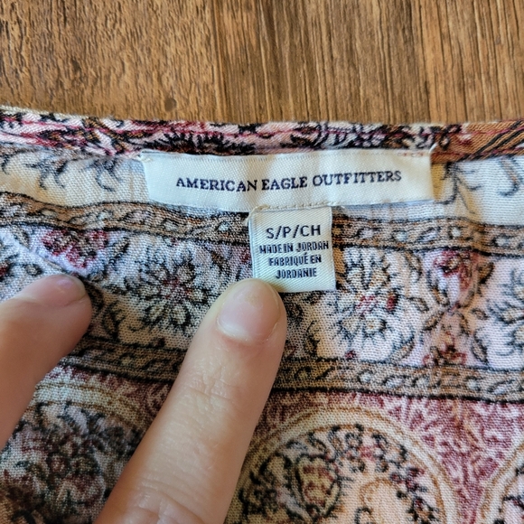 American Eagle Bohemian Cold Shoulder Dress - Picture 5 of 6